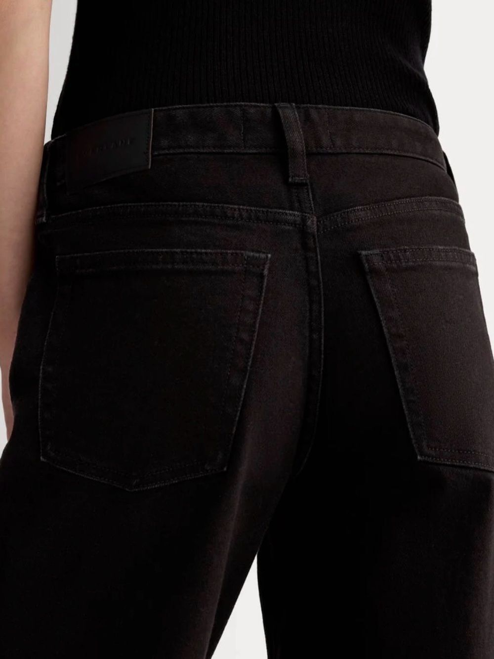 New Everlane THE MID-WAY JEAN in Washed Black Size 26 - Picture 2 of 12